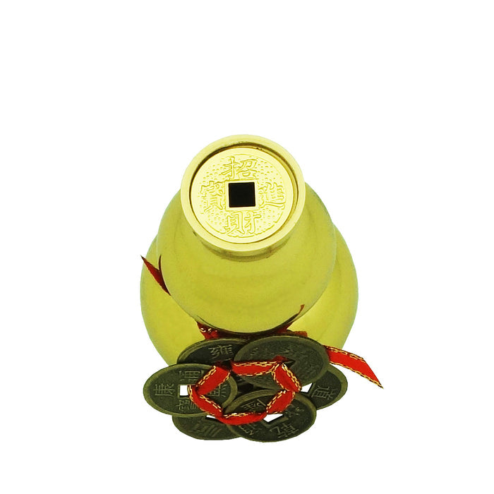 2.5" Wu Lou w/ 6 Emperor Coins