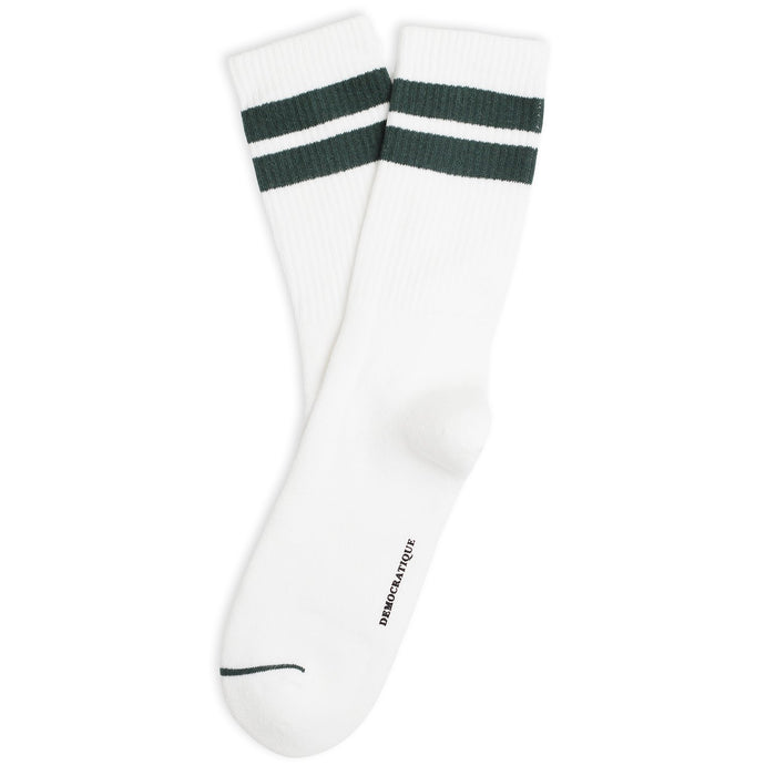 3-pack Athletique Classique Clean Stripes Clear White / Navy / Black / Forest Green