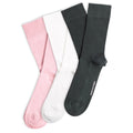 3-pack Originals Fine Rib Socks Forest Green / Pink / White