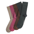 4-pack Originals Fine Rib Socks Brown / Khaki / Green / Bordeaux