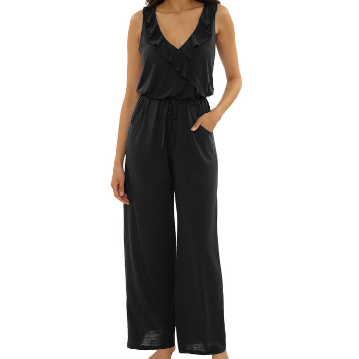 Becca Breezy Basic Jumpsuit Cover Up 3752671 Black Front