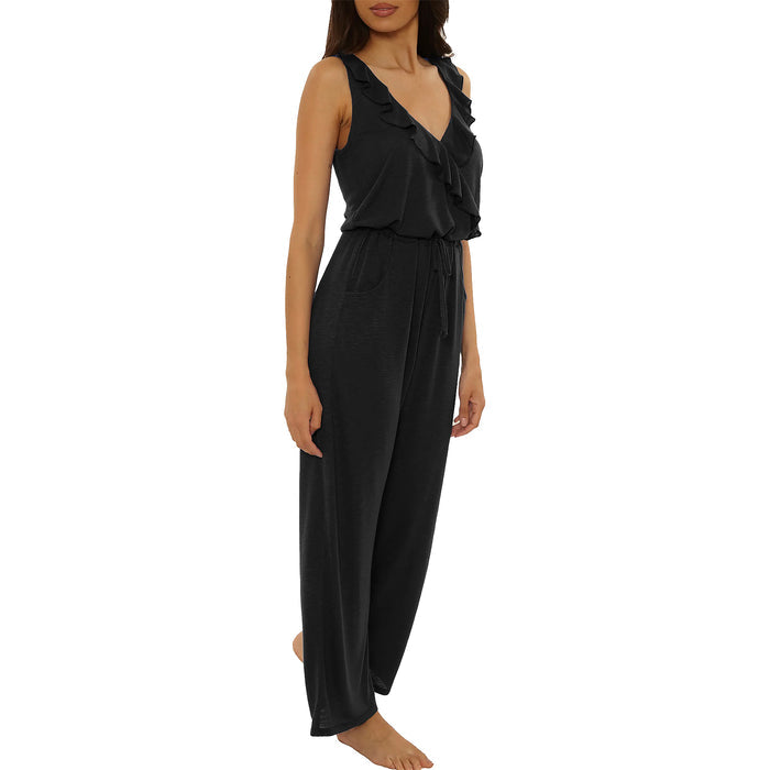Becca Breezy Basic Jumpsuit Cover Up 3752671 Black Set