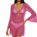 Becca Golden Riviera Long Sleeve Tunic Cover Up 5760671 Roseberry Front