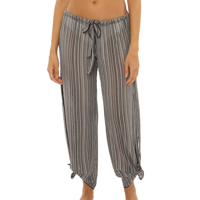 Becca Seaside Split Pant Cover Up 1051671 Black Folded