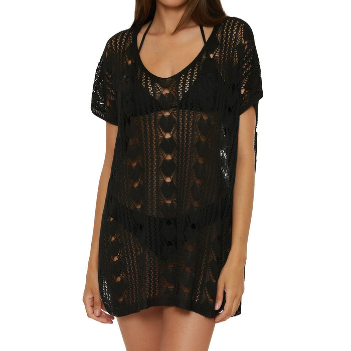 Becca Venica V-Neck Tunic 71039571 Black Front