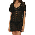 Becca Venica V-Neck Tunic 71039571 Black Front