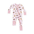 Best Friends Dogs Pink Ruffle 2 way Footie
