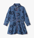 Big Flowers Denim Dress
