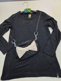 Black Tunic w/Attached Purse