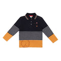 Black/Grey stripe polo