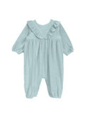 Blair-Blue Velvet Corduroy Romper