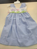 Blue Gingham Seersucker Sundress