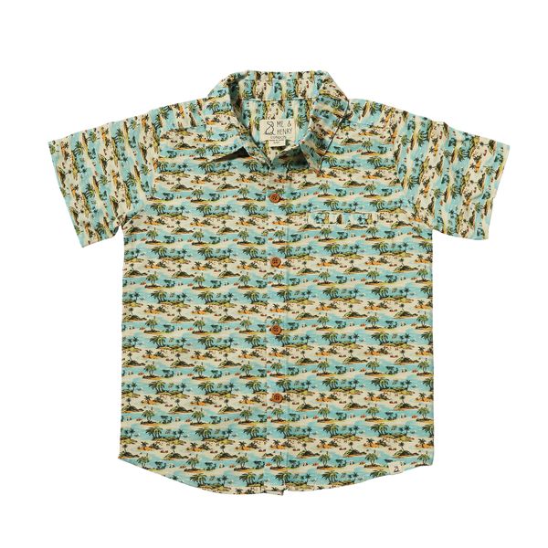 Blue Islands Button Shirt
