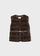 Brown Faux Fur Vest