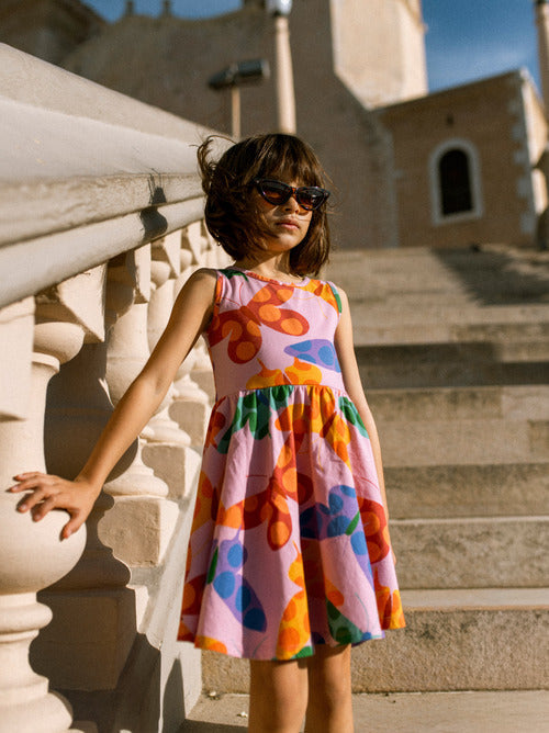 Butterfly Spot Sleeveless Dress