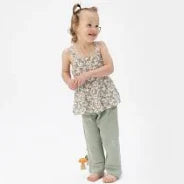 Camille Floral Peplum Tank + Smocked Waisted Pants