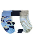 Camo, Stripe, Solid Pattern Crew Socks-3 pr.-Infant