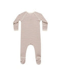 Candy Stripe Bamboo Zip Footie