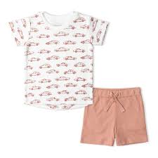Cars Organic Tee + Shorts Set