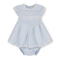 Chateau Ditsy Linen Smocked Dress
