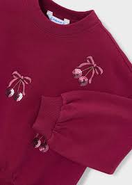 Cherry Embroidered Sweatshirt