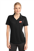 *CLASSIC STYLE* Women's PT Black Polo w/Orange Embroidered Logo