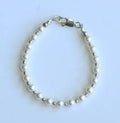 Classic White Pearls & Sterling Silver Bracelet