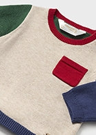 Colorblock Sweater Pant Set
