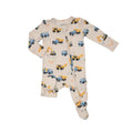 Construction Trucks 2-way Zipper Footie