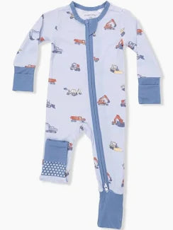 Construction Vehicles 2 way Zipper