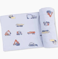 Construction Vehicles Swaddle Blaket