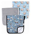Copper Pearl Bridger Burp Cloth Set
