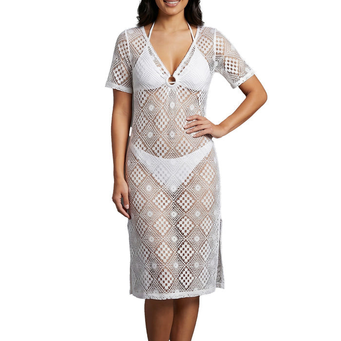 Cover Me Diamond Beach Coverup 26057029 Off White Set
