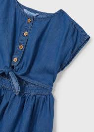 Denim Flowy Button Dress