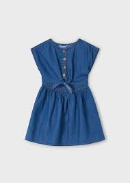 Denim Flowy Button Dress