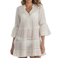 Dotti Bermuda Dobby Crochet Trim Dress 85178 Cream Front
