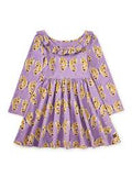 Dragon Swallowtail Butterfly Ruffle Collar Dress