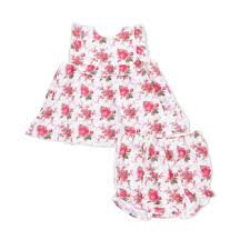 Elegant Roses Ruffle Top + Bloomer