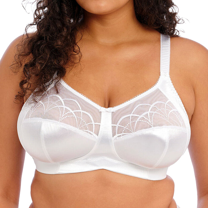 Elomi Cate Side-Support Soft Cup Bra EL4033 White Front