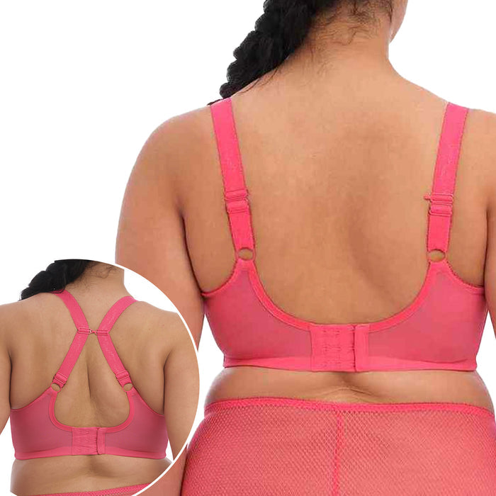 Elomi Charley UW Stretch Plunge Bra EL4382 Honeysuckle Back