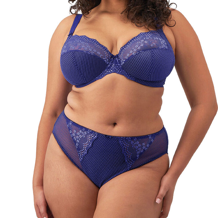 Elomi Charley UW Stretch Plunge Bra EL4382 Ultra Marine Set