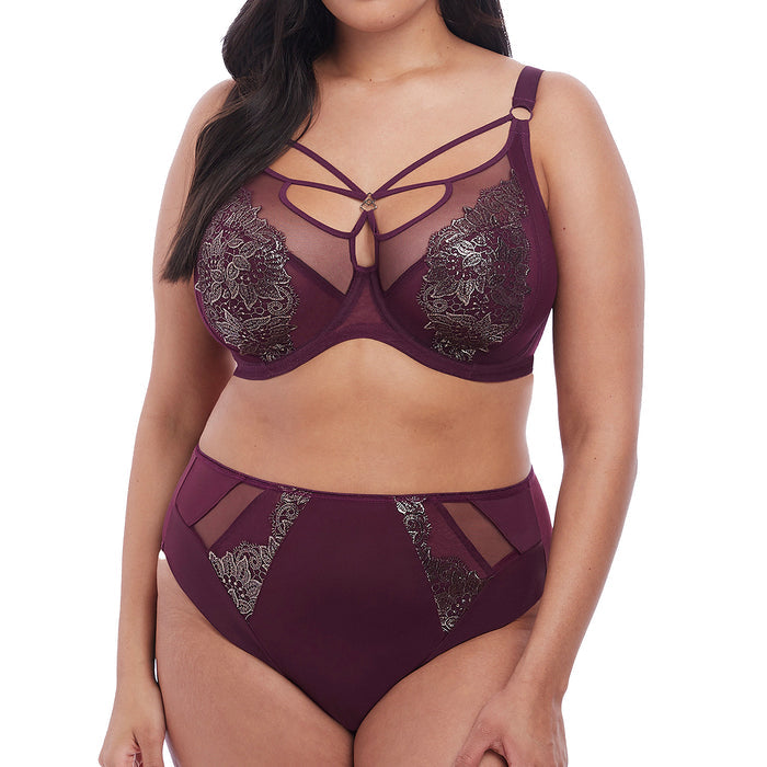 Elomi Eugenie Plunge Bra EL4470 Gilded Berry Set