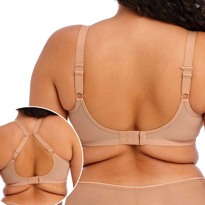 Elomi Matilda UW Plunge Bra EL8900 Cafe Au Lait Back