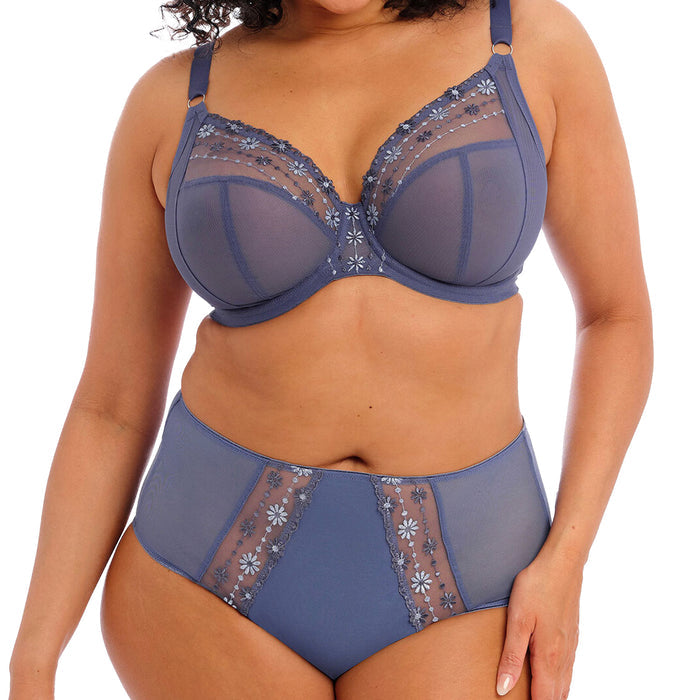 Elomi Matilda UW Plunge Bra EL8900 Denim Daisy Set