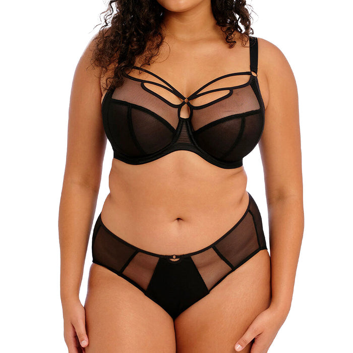 Elomi Sachi Plunge Bra EL4350 Black Set