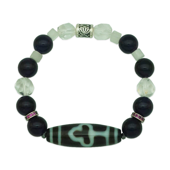 Enlightened Wisdom Bodhi Dzi Bracelet