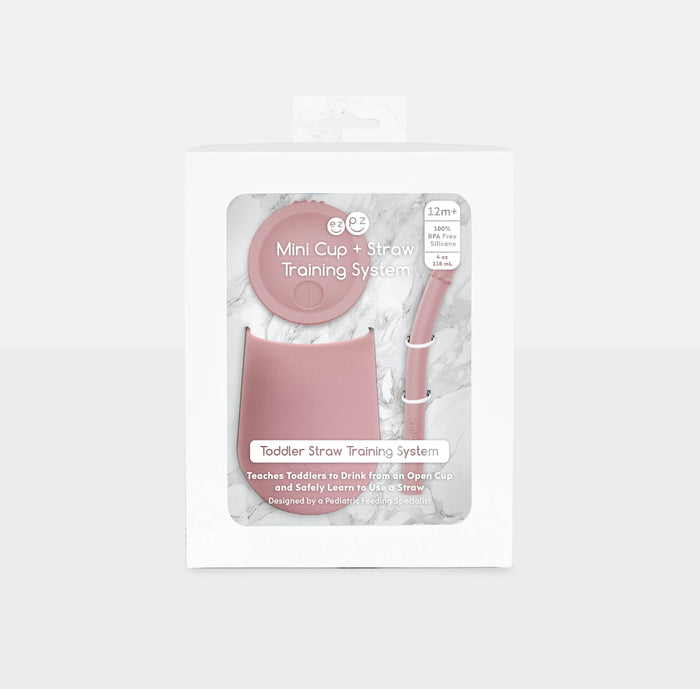 ezpz - Mini Cup + Straw Training System: Blush