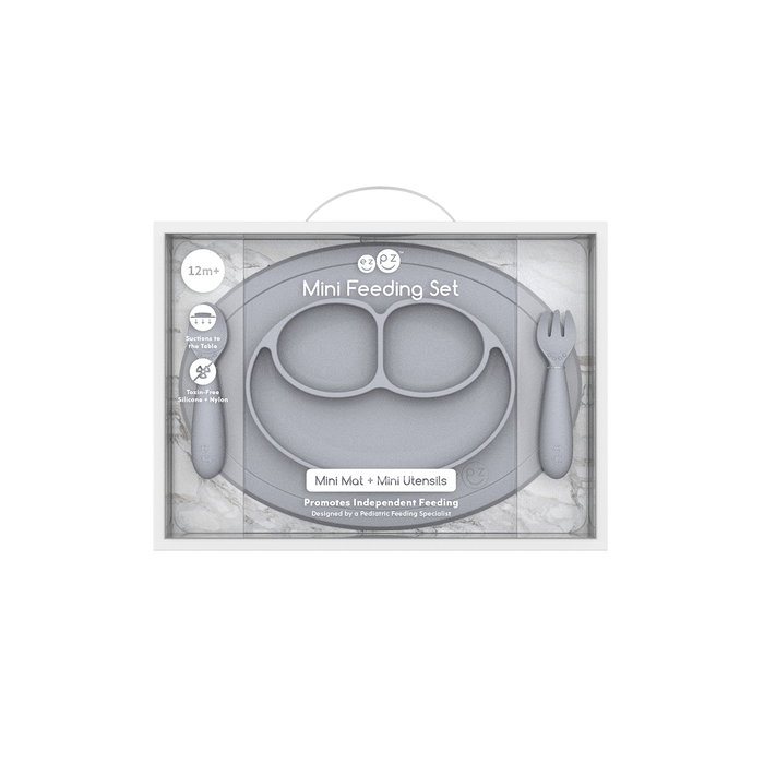 ezpz - Mini Feeding Set (Toddler 12+ months): Sage
