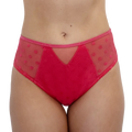 Fit Fully Yours Carmen Polka Dot Bikini Brief U2492 - Teaberry