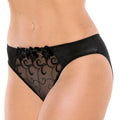 Fit Fully Yours Joyce See-Thru Lace Bikini Bottom U2532 Black Front